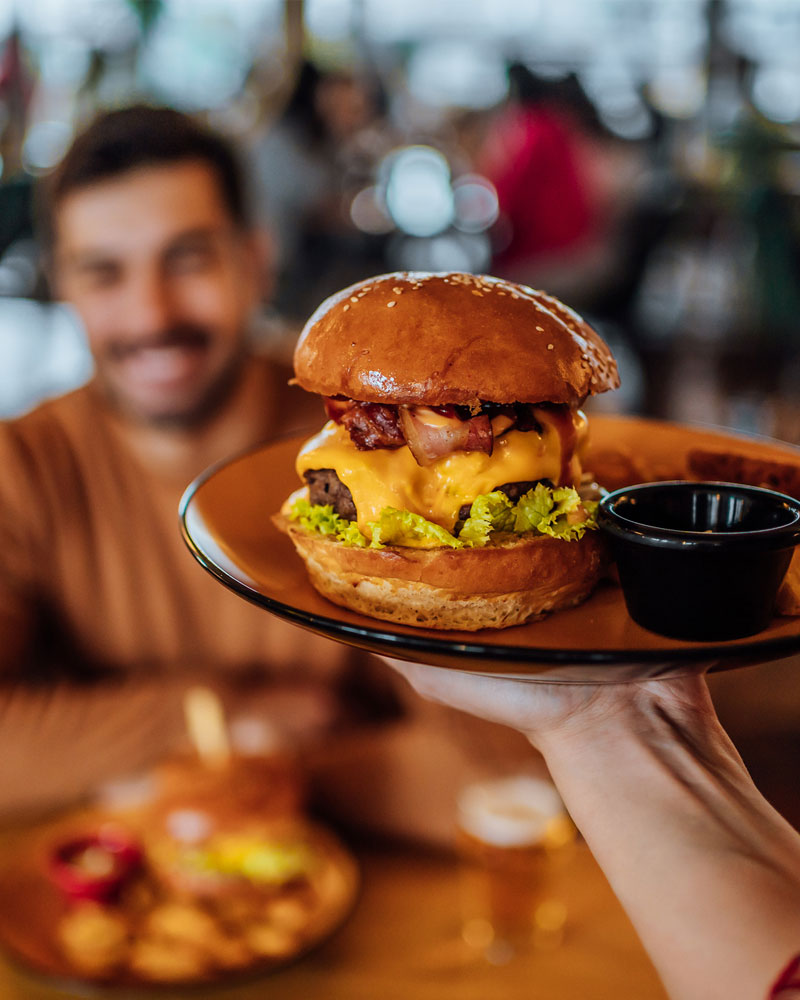 Serving a Burger